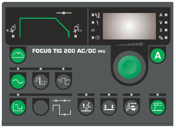 Display Migatronic FOCUS TIG 200 ACDC PFC